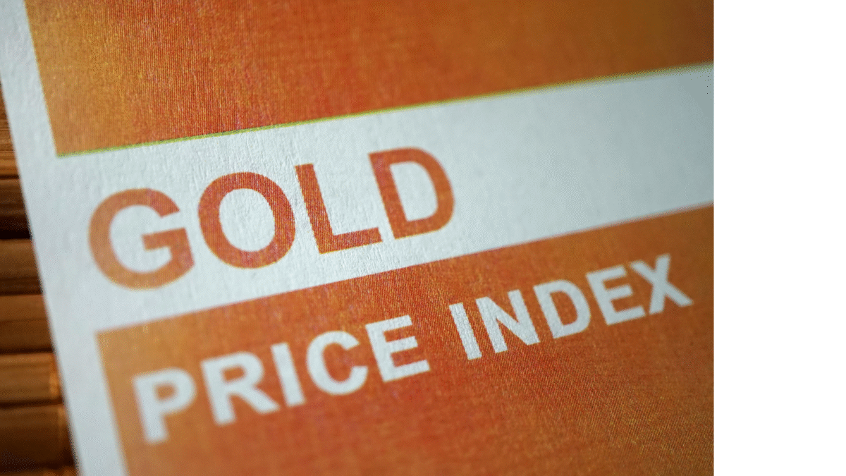 Gold price index.